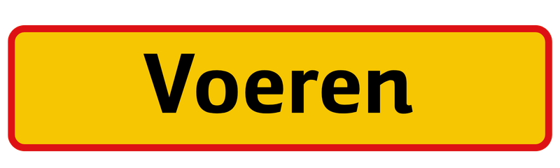 Plaatsnaambord Voeren