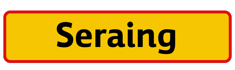 Plaatsnaambord Seraing
