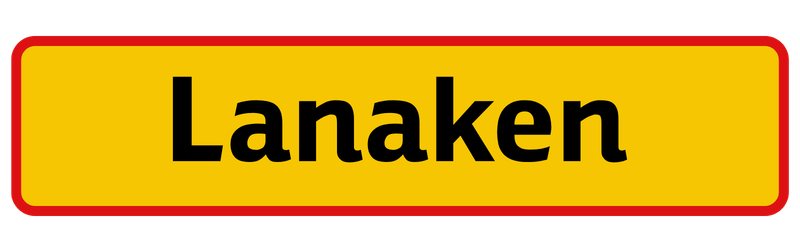 Plaatsnaambord Lanaken