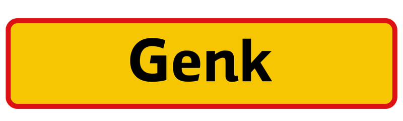 Plaatsnaambord Genk