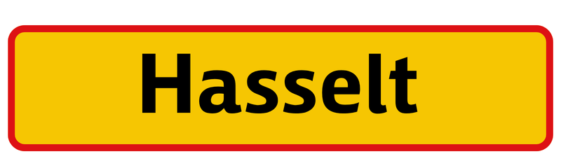 Plaatsnaambord Hasselt