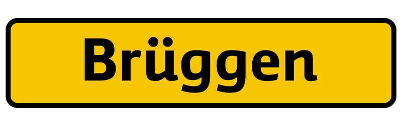 Plaatsnaambord Brüggen