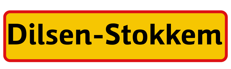 Plaatsnaambord Dilsen-Stokkem