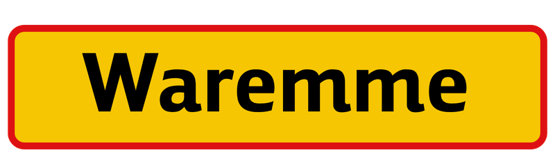 Plaatsnaambord Waremme