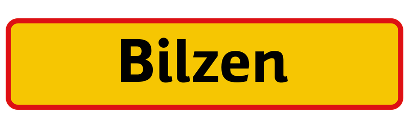 Plaatsnaambord Bilzen