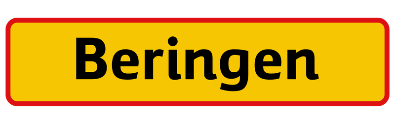 Plaatsnaambord Beringen