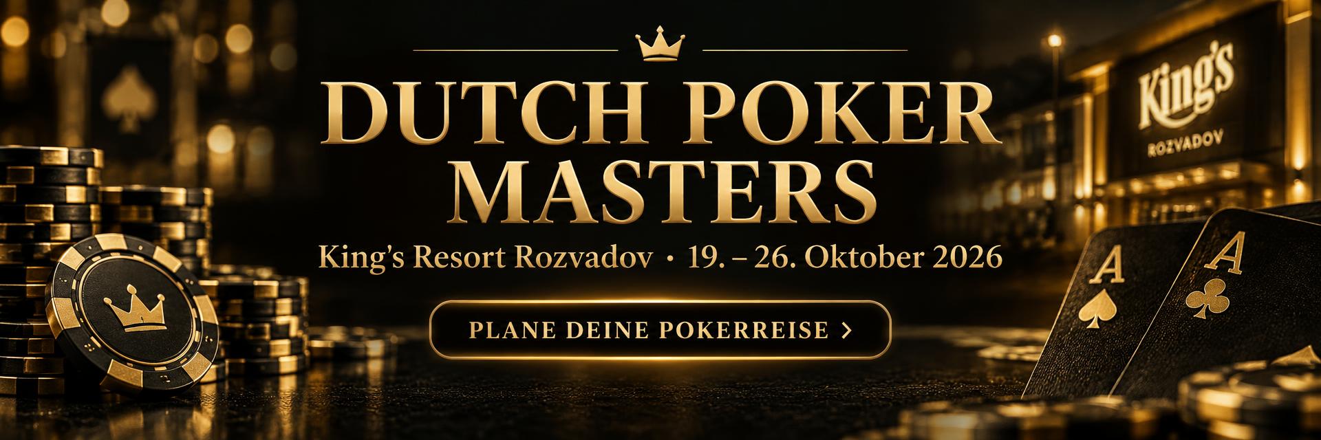 Dutch Poker Masters — King's Resort Rozvadov, 19.–26. Oktober 2026