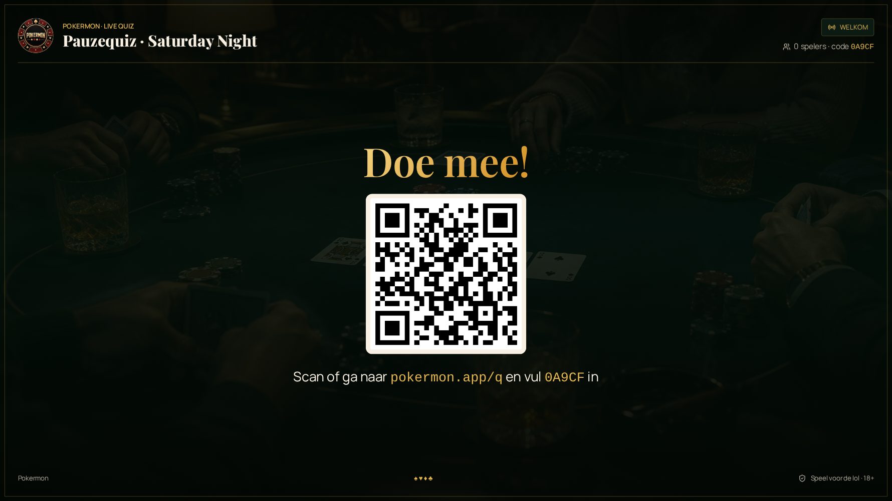 Quiz op het grote scherm