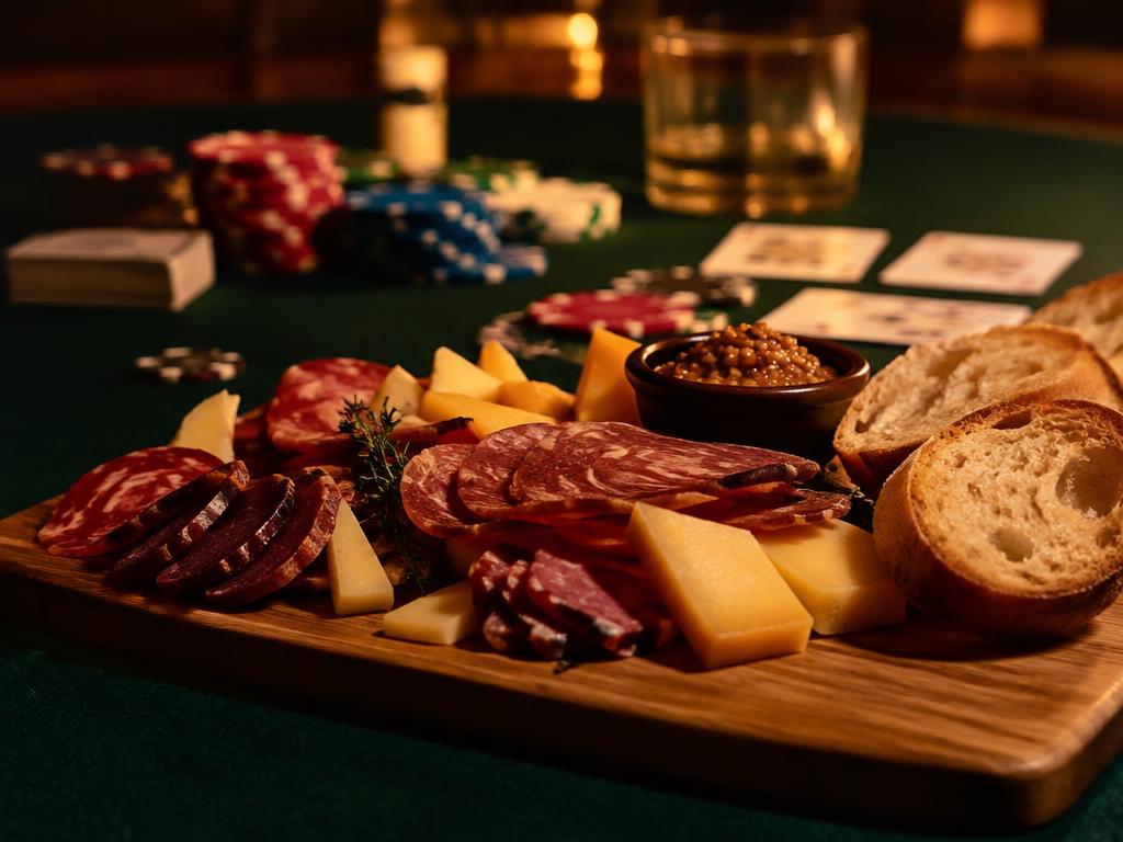 Kaas- en worstplank (The Full House Board) — catering voor poker- en casinoavond
