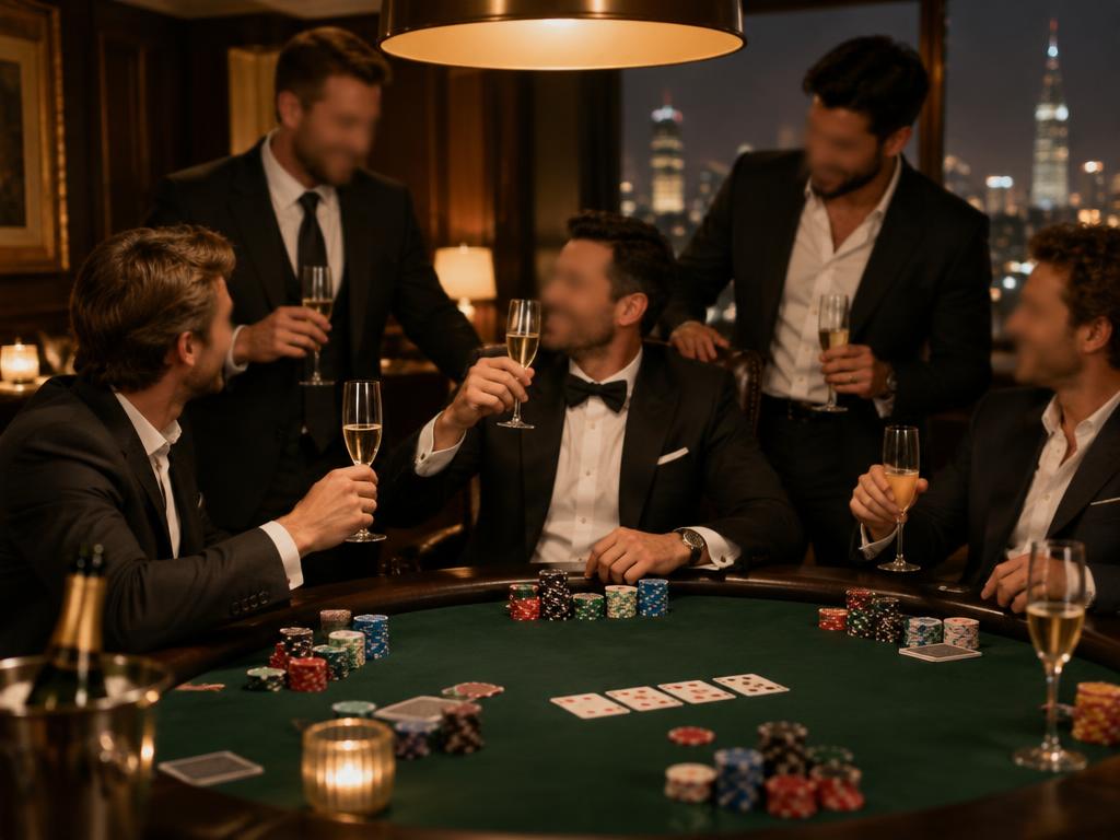 Poker bachelor party poker trip, mood photo 2
